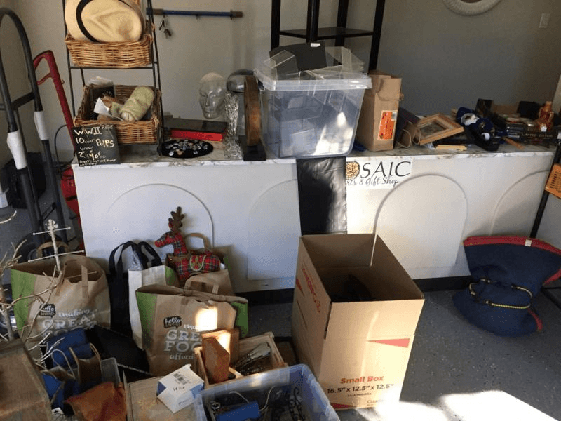 Appliances and household items staged for removal by JC Junk Hauling